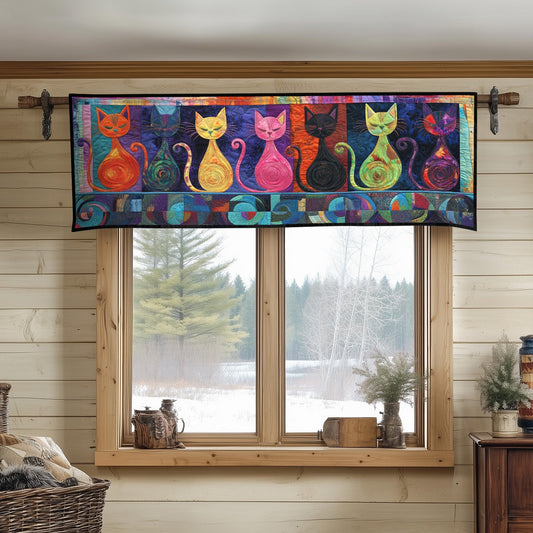 Whimsical Whiskers Quilted Valance NCU0PT7130