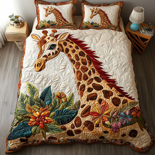 Whimsical Wilds 3-Piece Quilted Bedding Set NCU0PT4359