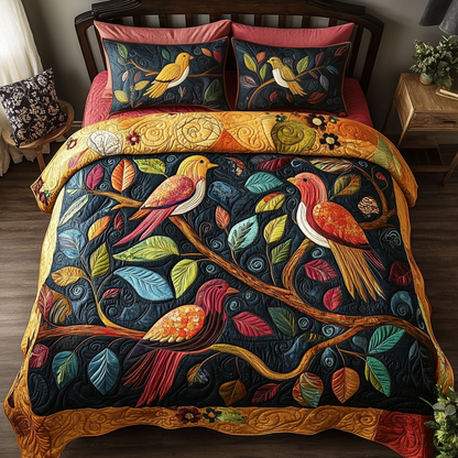 Whimsical Wings 3-Piece Quilted Bedding Set NCU0VH1104