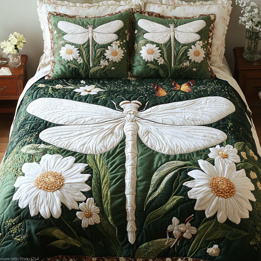 Whimsical Wings 3-Piece Quilted Bedding Set NCU0VH4416
