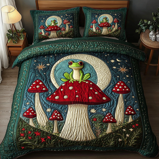 Whimsical Woodland 3-Piece Quilted Bedding Set NCU0DK3748