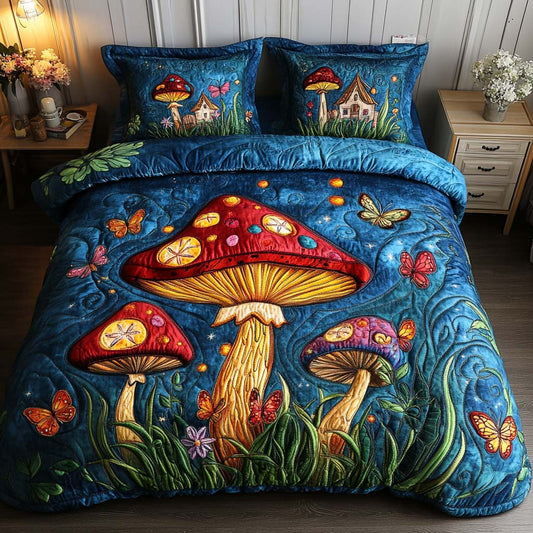 Whimsical Woods 3-Piece Quilted Bedding Set NCU0NT7892