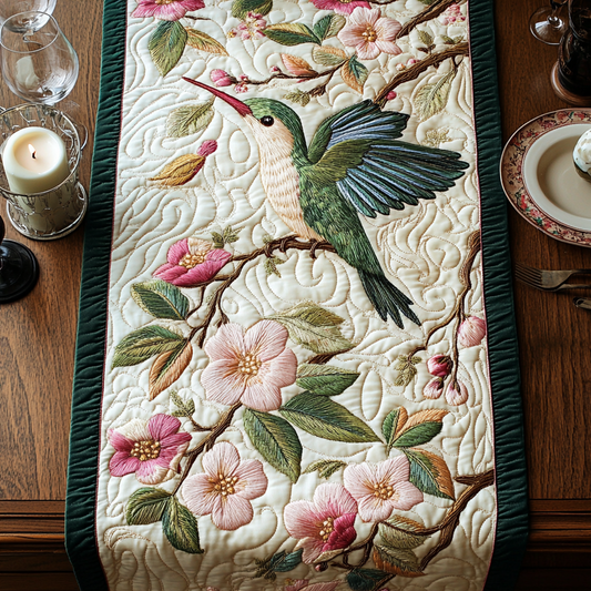 Whimsy Bloom Quilted Table Runner NCU0VH4923