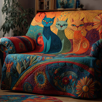 Whimsy Trio Quilted Sofa Cover NCU0VL3018