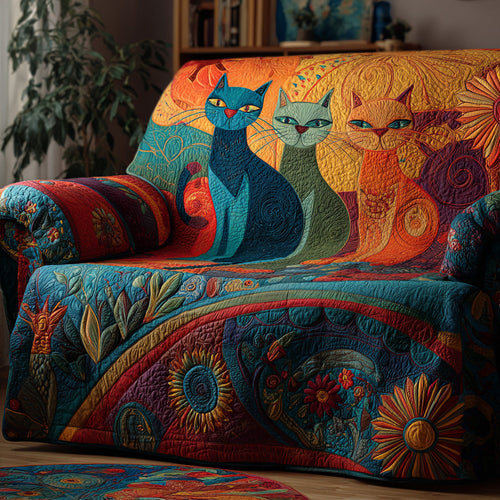 Whimsy Trio Quilted Sofa Cover NCU0VL3018