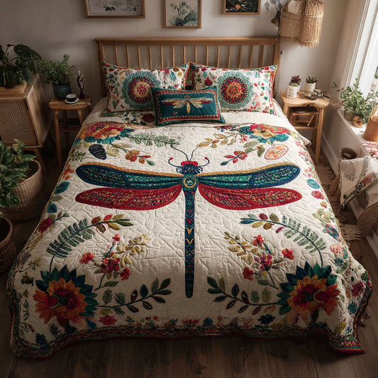 Whimsy in Flight 3-Piece Quilted Bedding Set NCU0PT7677