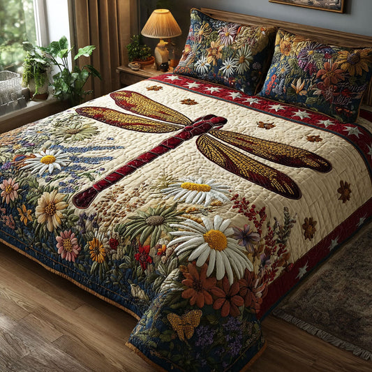 Whimsy in the Air 3-Piece Quilted Bedding Set NCU0PT7678