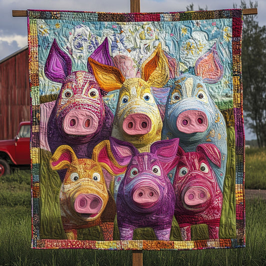 Whimsy in the Field Quilted Blanket NCU0PT5475