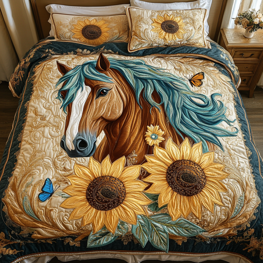 Whirlwind Grace 3-Piece Quilted Bedding Set NCU0VH5816