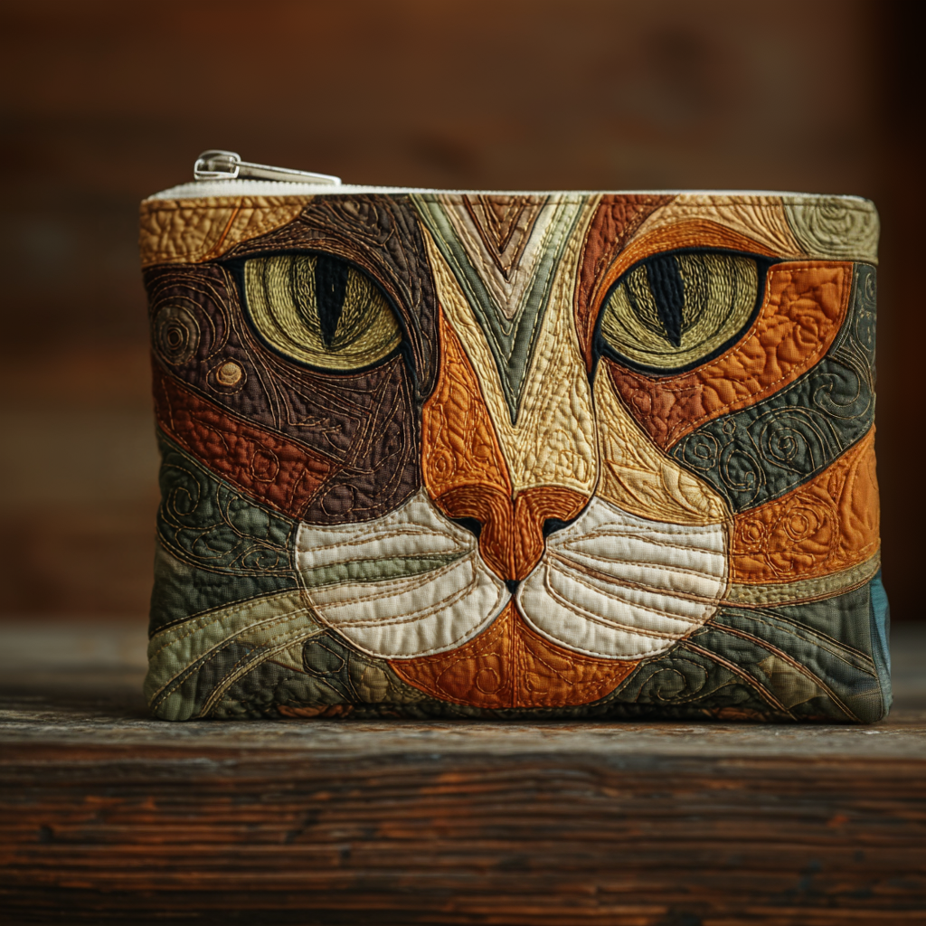 Whisker Glow Quilted Zipper Pouch NCU0NT8963