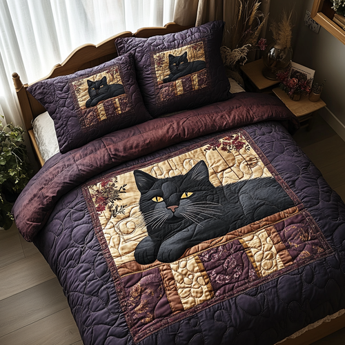 Whisker Soul Quilted Bedding Set NCU0DV5731