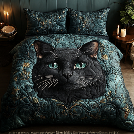 Whisker Watch Quilted Bedding Set NCU0DV5730