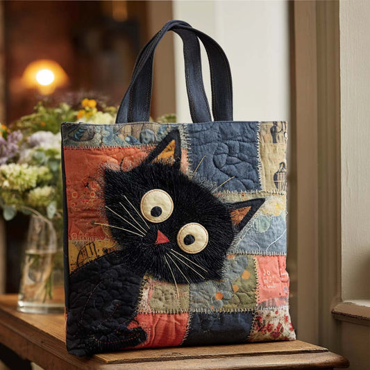 Whisker Cat Quilted Tote Bag NCU0NT10370