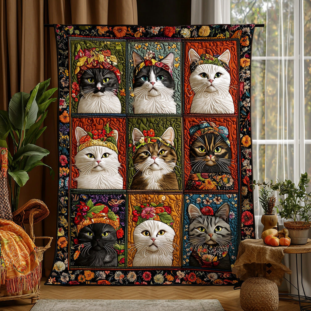 Whisker Dreams Quilted Blanket NCU0DV7280