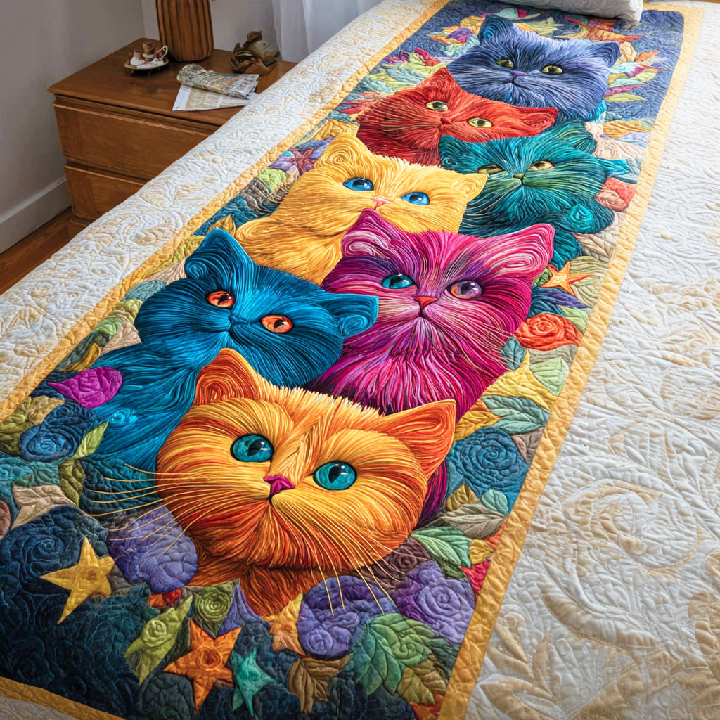 Whisker Garden Quilted Bed Runner NCU0TD1146