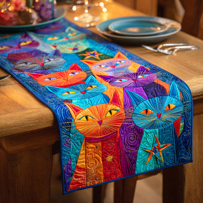 Whisker Wonderland Quilted Table Runner NCU0TD1185