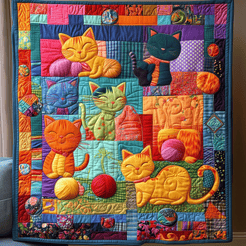 Whisker Wonderland Quilted Blanket NCU0PT267 main image 1
