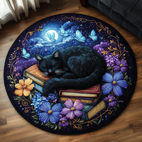 Whiskered Wonder Quilted Round Mat NCU0DV2572