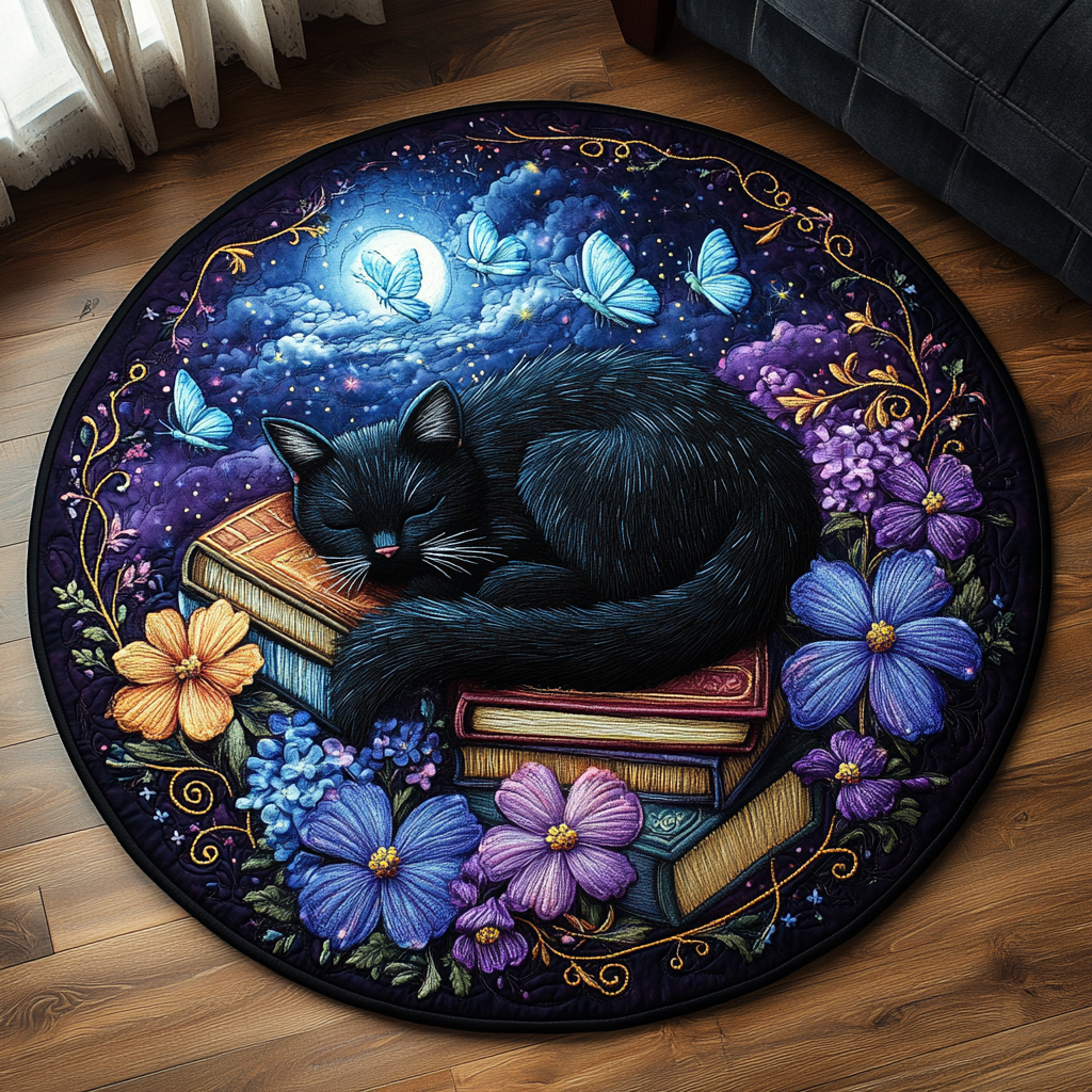 Wonder Mat Whiskered Wonder Quilted Round Mat NCU0DV2572 – Vantique