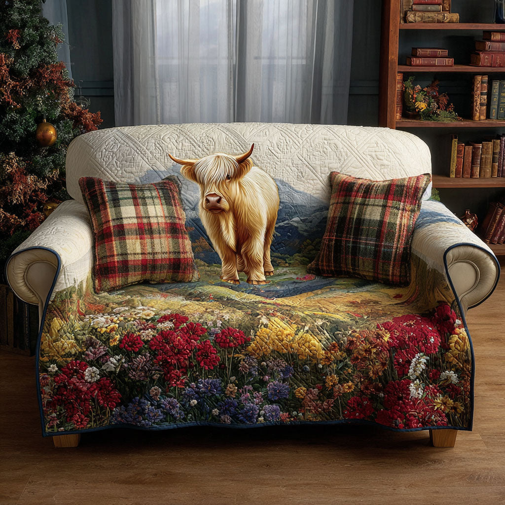 Whiskey Trail Quilted Sofa Cover NCU0PT10235