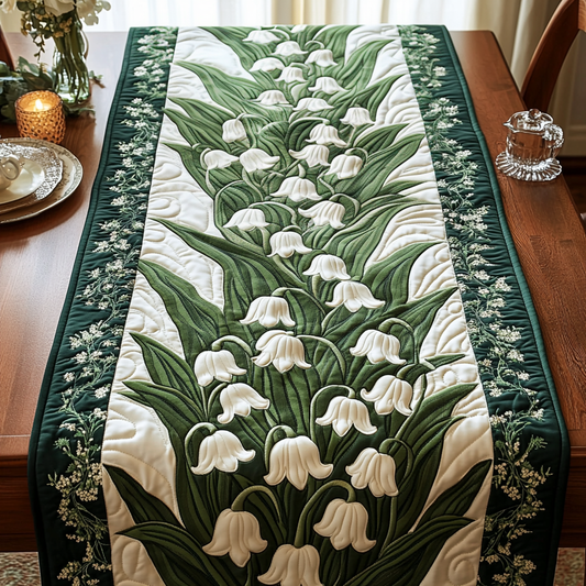 Whisper Bloom Quilted Table Runner NCU0VH4408