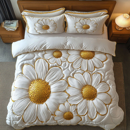 Whisper Petals 3-Piece Quilted Bedding Set NCU0NT5996