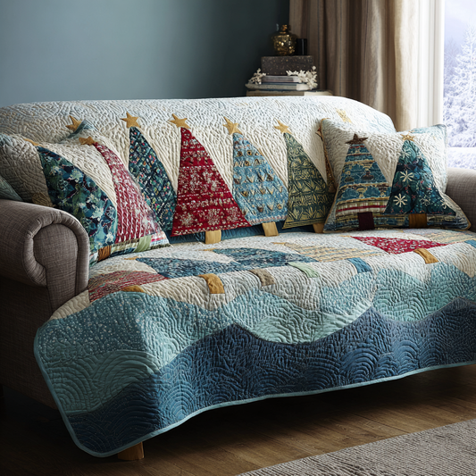 Whisper Pines Quilted Sofa Cover NCU0DK10803
