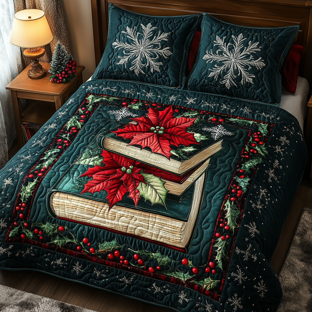 Whispered Words 3-Piece Quilted Bedding Set NCU0TL2098