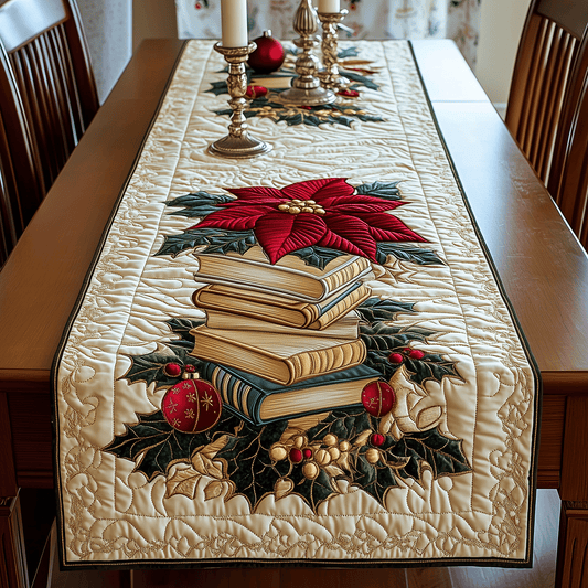 Whispered Words Quilted Table Runner NCU0TH2310