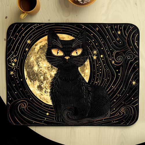 Whispering Cat Moonlight Quilted Place Mat NCU0TH401