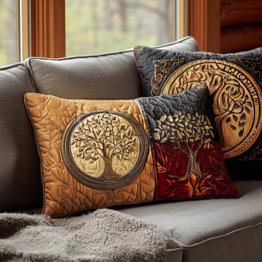 Whispering Trees V2 Quilted Bedding Pillow Case NCU0PT9106