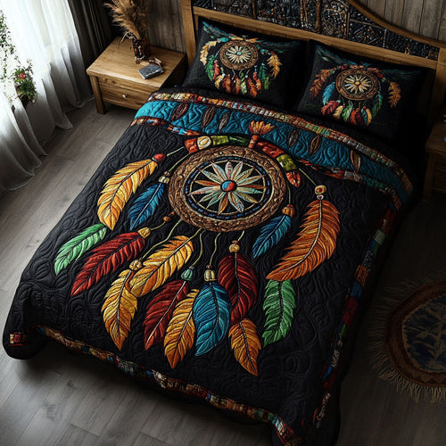 Whispering Dreams 3-Piece Quilted Bedding Set NCU0PT2939