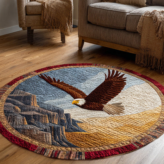 Whispering Eagle Quilted Round Mat NCU0DV7884