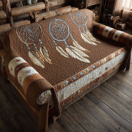 Whispering Feathers Quilted Sofa Cover NCU0PT11212