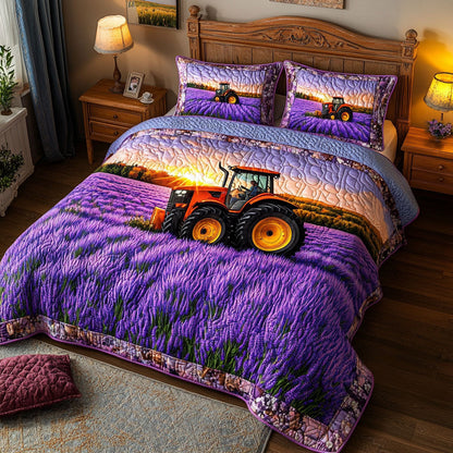 Whispering Fields 3-Piece Quilted Bedding Set NCU0NT6772