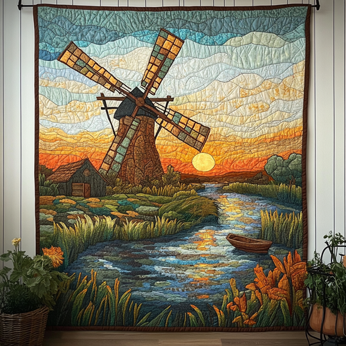 Whispering Fields Quilted Blanket NCU0DK5745