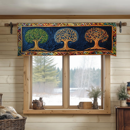 Whispering Leaves Quilted Valance NCU0NT4474