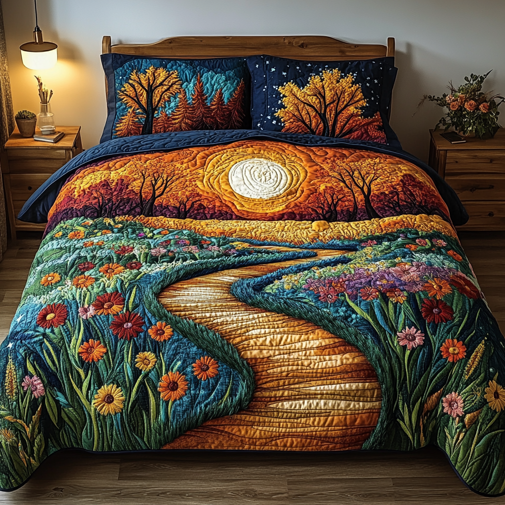 Whispering Pines 3-Piece Quilted Bedding Set NCU0VL2418