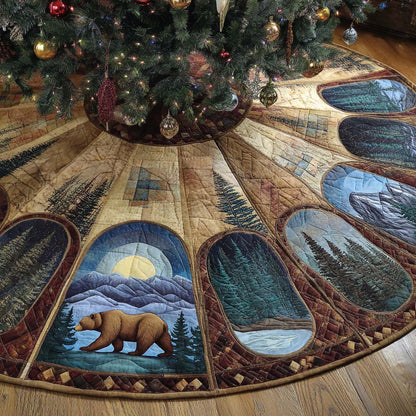 Whispering Pines Quilted Tree Skirt NCU0XD1748