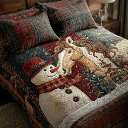 Whispering Snow 3-Piece Quilted Bedding Set NCU0PT10356