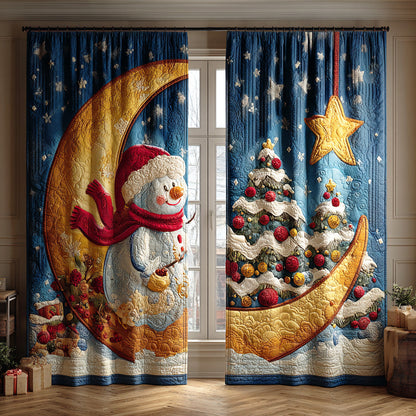 Whispering Snow Lane Quilted Curtains NCU0TD1380