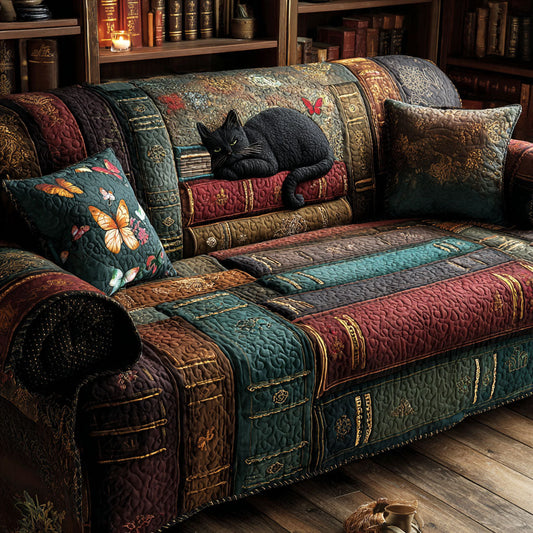 Whispering Tales Quilted Sofa Cover NCU0TV753