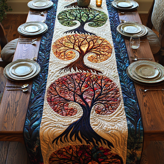 Whispering Tree Quilted Table Runner NCU0DV6179