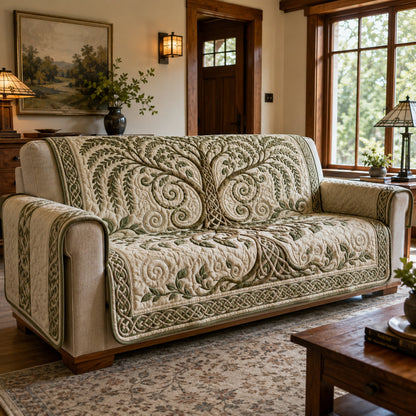 Whispering Willow Grace Quilted Sofa Cover NCU0VL3855