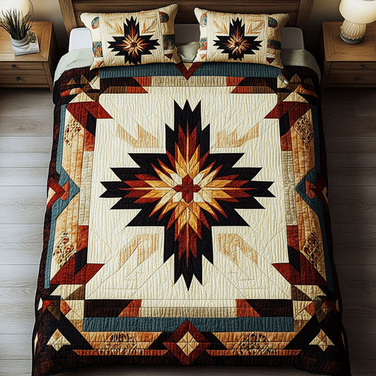 Whispering Winds 3-Piece Quilted Bedding Set NCU0NT2497