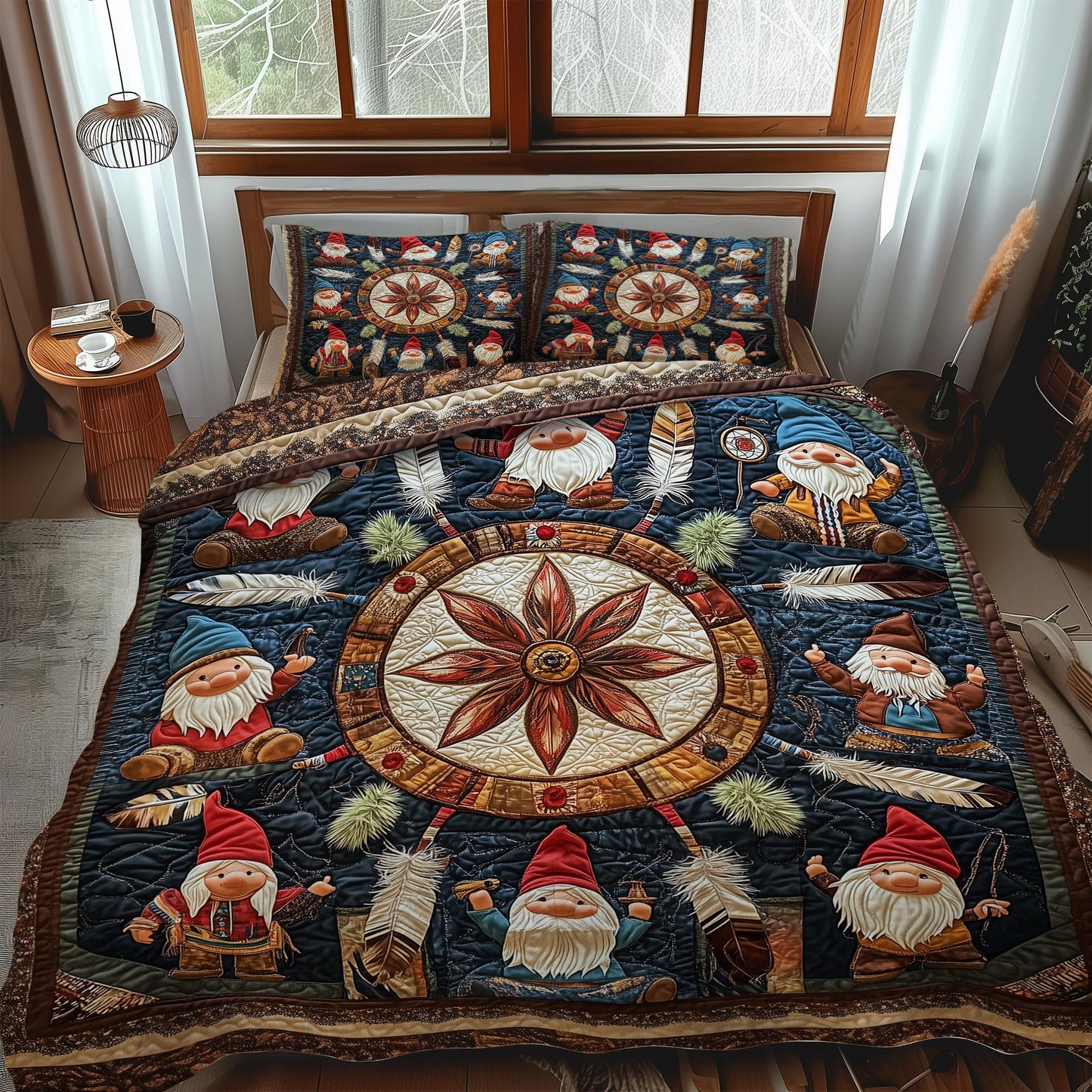 Whispering Winds 3-Piece Quilted Bedding Set NCU0PT2858