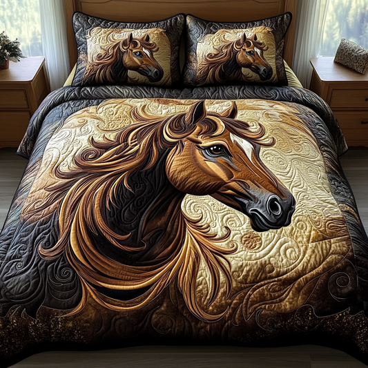 Whispering Winds 3-Piece Quilted Bedding Set NCU0VH2664