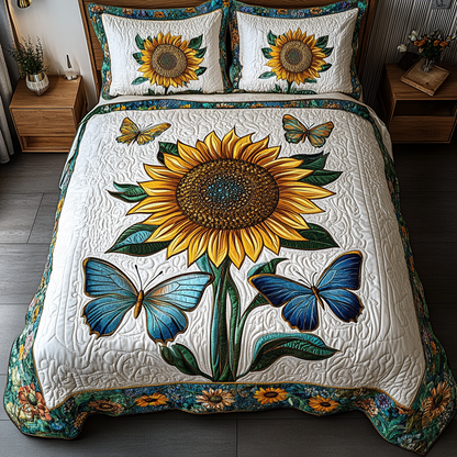 Whispering Wings 3-Piece Quilted Bedding Set NCU0DK5090