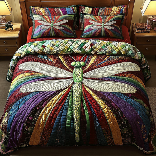 Whispering Wings 3-Piece Quilted Bedding Set NCU0DK5318