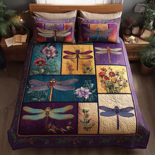 Whispering Wings 3-Piece Quilted Bedding Set NCU0TD009